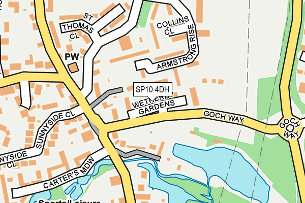 SP10 4DH map - OS OpenMap – Local (Ordnance Survey)