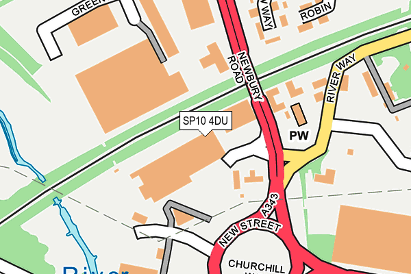 SP10 4DU map - OS OpenMap – Local (Ordnance Survey)