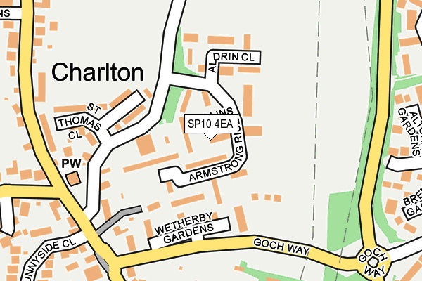 SP10 4EA map - OS OpenMap – Local (Ordnance Survey)