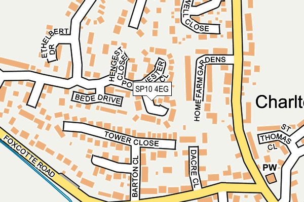 SP10 4EG map - OS OpenMap – Local (Ordnance Survey)