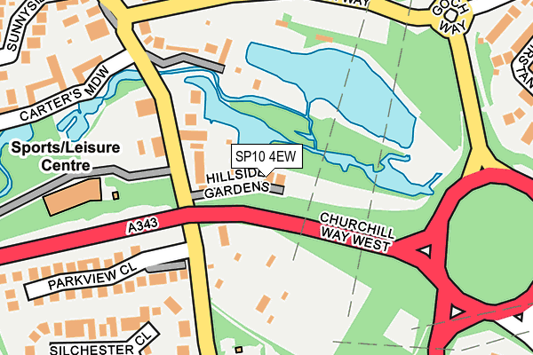 SP10 4EW map - OS OpenMap – Local (Ordnance Survey)
