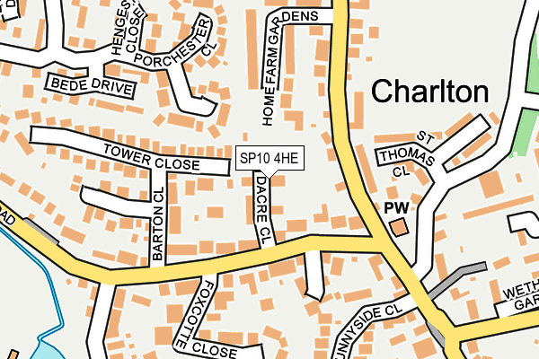 SP10 4HE map - OS OpenMap – Local (Ordnance Survey)