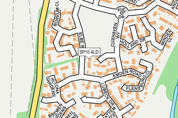 SP10 4LD map - OS OpenMap – Local (Ordnance Survey)