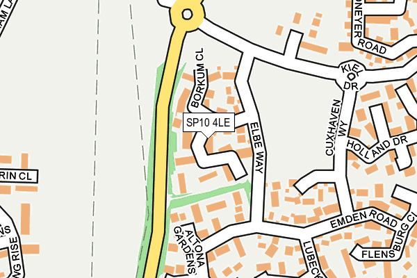 SP10 4LE map - OS OpenMap – Local (Ordnance Survey)