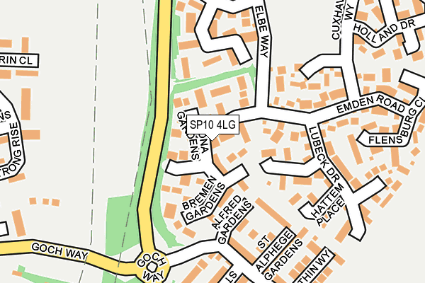 SP10 4LG map - OS OpenMap – Local (Ordnance Survey)