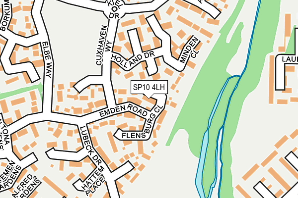 SP10 4LH map - OS OpenMap – Local (Ordnance Survey)