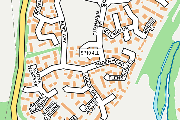 SP10 4LL map - OS OpenMap – Local (Ordnance Survey)