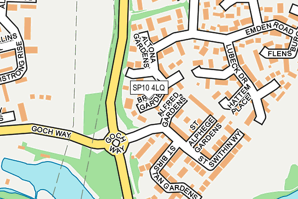 SP10 4LQ map - OS OpenMap – Local (Ordnance Survey)