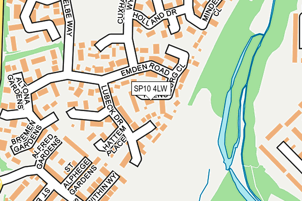 SP10 4LW map - OS OpenMap – Local (Ordnance Survey)