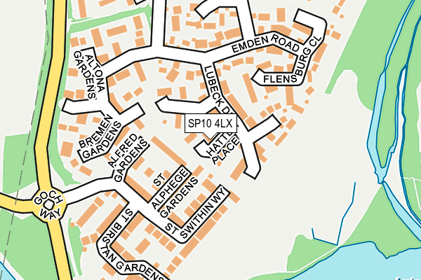 SP10 4LX map - OS OpenMap – Local (Ordnance Survey)