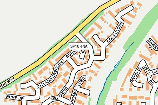 SP10 4NA map - OS OpenMap – Local (Ordnance Survey)