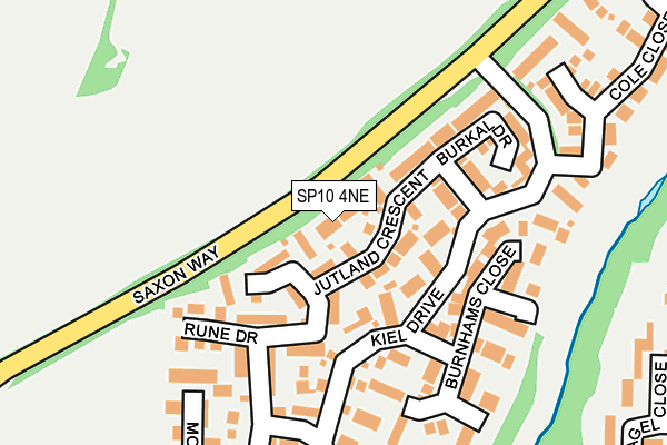 SP10 4NE map - OS OpenMap – Local (Ordnance Survey)