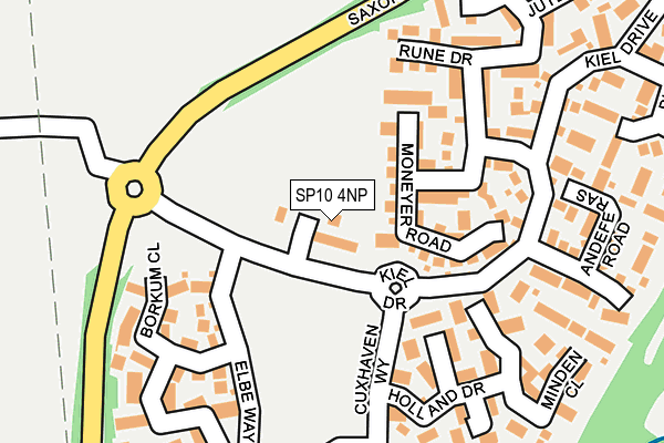SP10 4NP map - OS OpenMap – Local (Ordnance Survey)