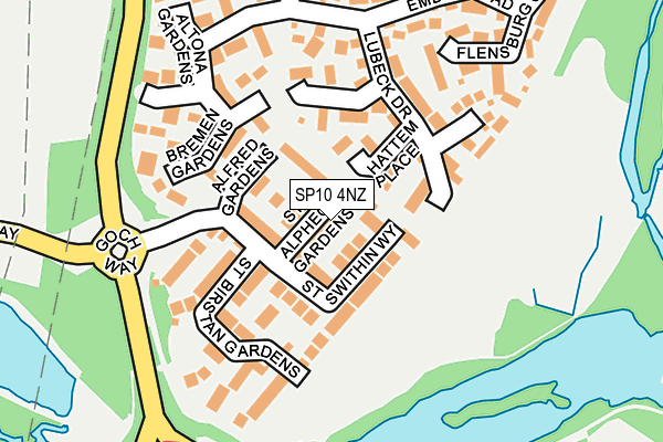 SP10 4NZ map - OS OpenMap – Local (Ordnance Survey)