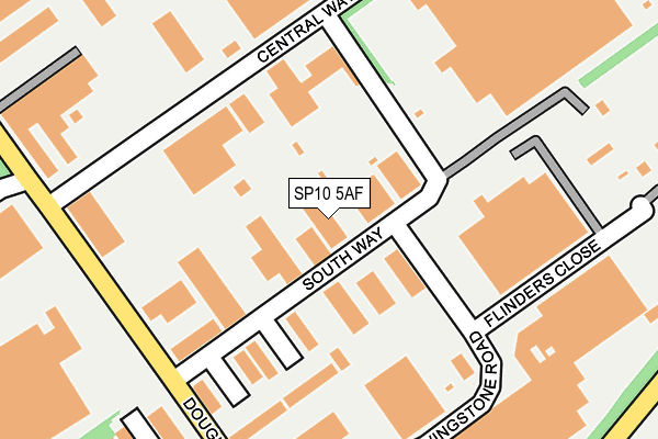 SP10 5AF map - OS OpenMap – Local (Ordnance Survey)