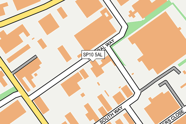 SP10 5AL map - OS OpenMap – Local (Ordnance Survey)