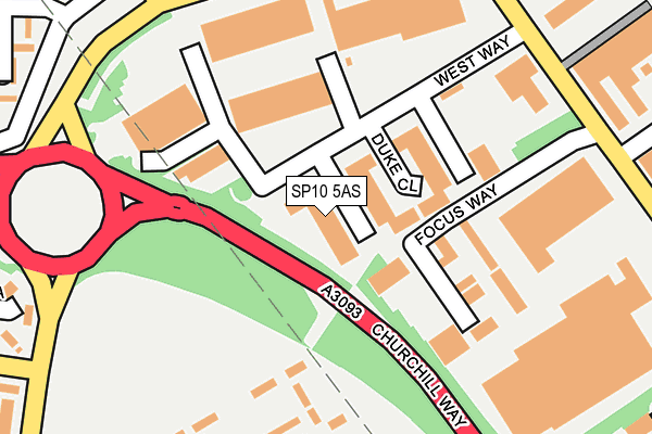 SP10 5AS map - OS OpenMap – Local (Ordnance Survey)