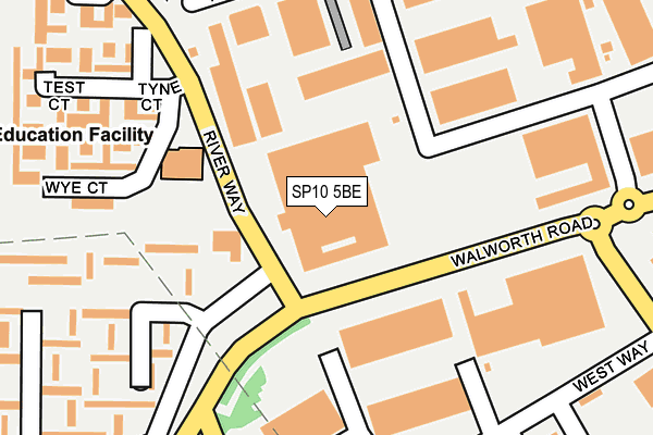 SP10 5BE map - OS OpenMap – Local (Ordnance Survey)