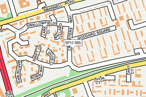 SP10 5BS map - OS OpenMap – Local (Ordnance Survey)