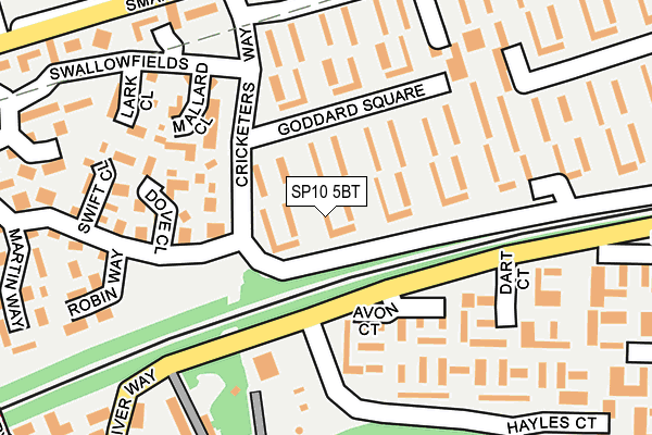 SP10 5BT map - OS OpenMap – Local (Ordnance Survey)