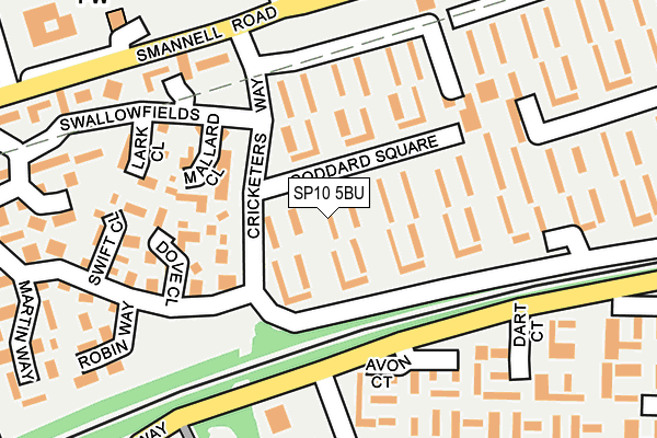 SP10 5BU map - OS OpenMap – Local (Ordnance Survey)