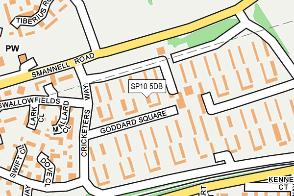 SP10 5DB map - OS OpenMap – Local (Ordnance Survey)