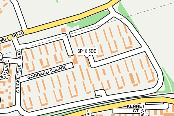 SP10 5DE map - OS OpenMap – Local (Ordnance Survey)