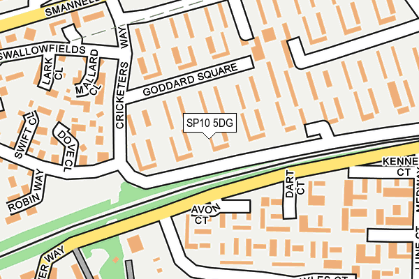 SP10 5DG map - OS OpenMap – Local (Ordnance Survey)