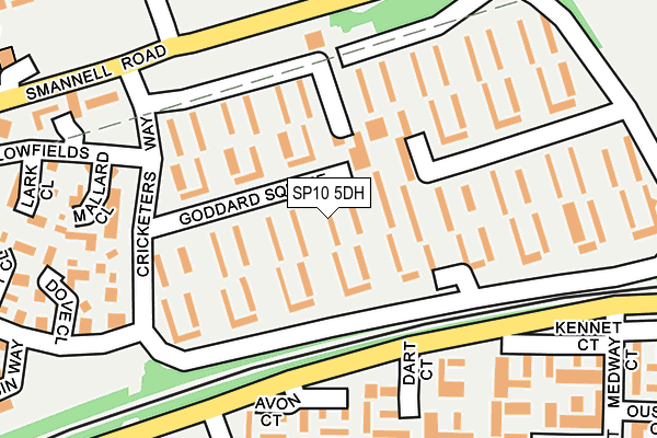 SP10 5DH map - OS OpenMap – Local (Ordnance Survey)