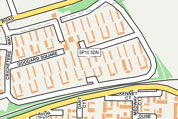 SP10 5DN map - OS OpenMap – Local (Ordnance Survey)