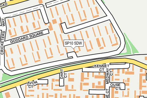 SP10 5DW map - OS OpenMap – Local (Ordnance Survey)