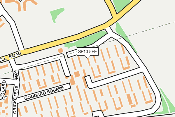 SP10 5EE map - OS OpenMap – Local (Ordnance Survey)