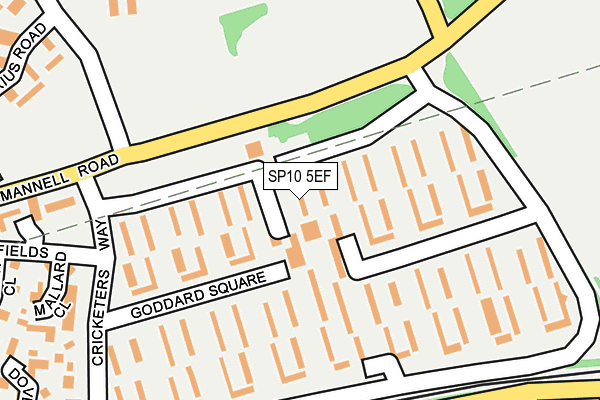 SP10 5EF map - OS OpenMap – Local (Ordnance Survey)