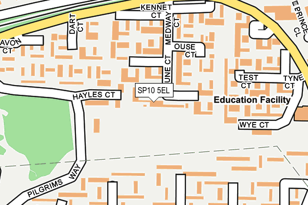 SP10 5EL map - OS OpenMap – Local (Ordnance Survey)