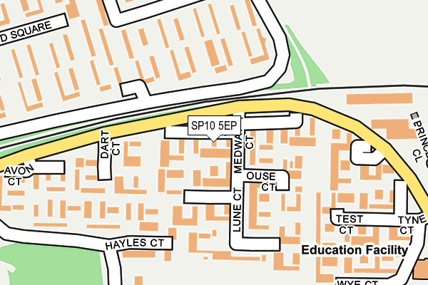 SP10 5EP map - OS OpenMap – Local (Ordnance Survey)