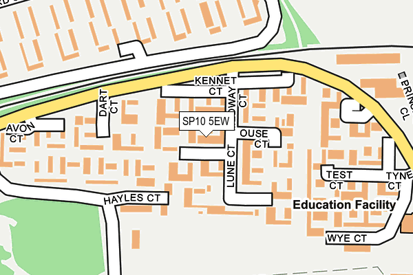 SP10 5EW map - OS OpenMap – Local (Ordnance Survey)