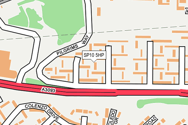 SP10 5HP map - OS OpenMap – Local (Ordnance Survey)