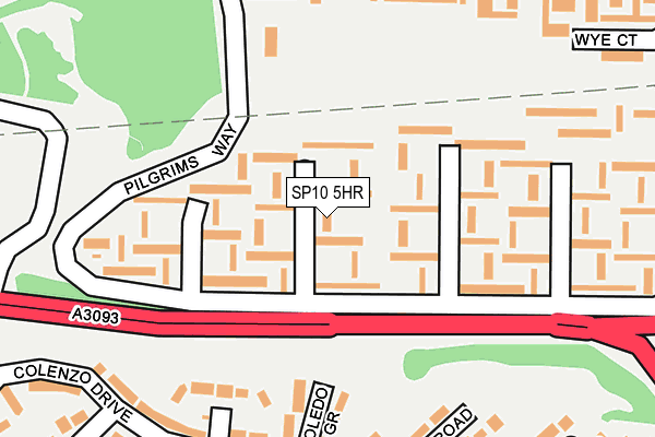 SP10 5HR map - OS OpenMap – Local (Ordnance Survey)