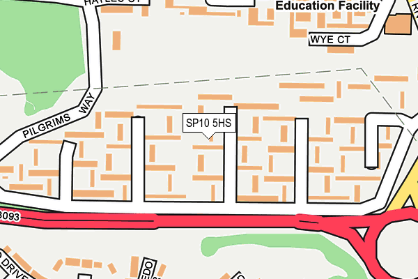 SP10 5HS map - OS OpenMap – Local (Ordnance Survey)