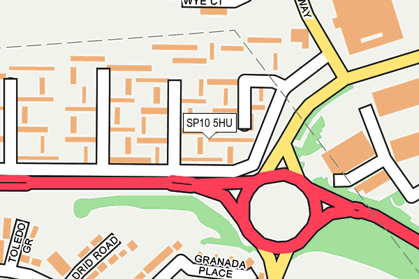SP10 5HU map - OS OpenMap – Local (Ordnance Survey)