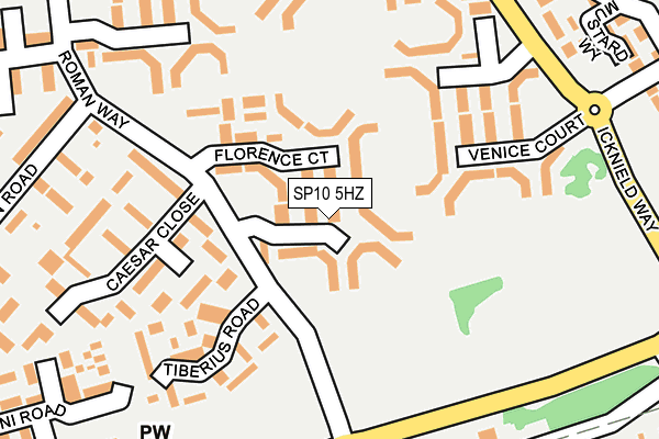 SP10 5HZ map - OS OpenMap – Local (Ordnance Survey)