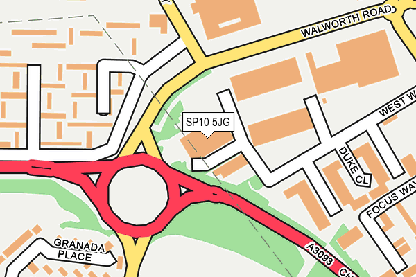 SP10 5JG map - OS OpenMap – Local (Ordnance Survey)