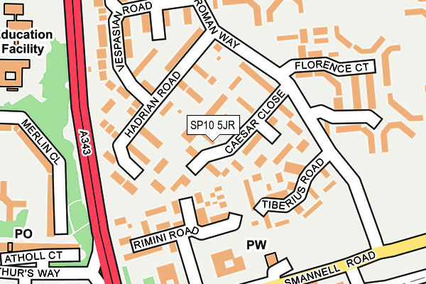 SP10 5JR map - OS OpenMap – Local (Ordnance Survey)