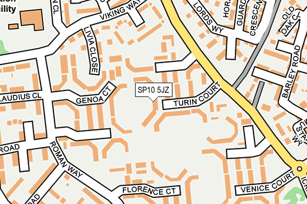 SP10 5JZ map - OS OpenMap – Local (Ordnance Survey)