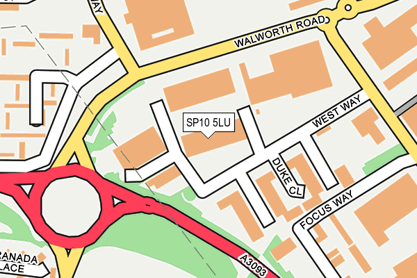 SP10 5LU map - OS OpenMap – Local (Ordnance Survey)