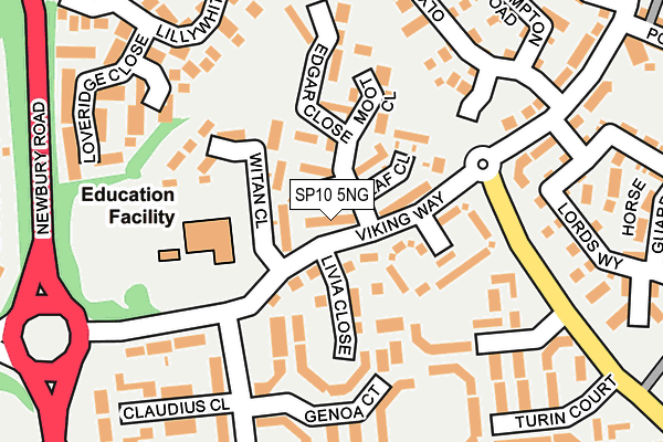 SP10 5NG map - OS OpenMap – Local (Ordnance Survey)