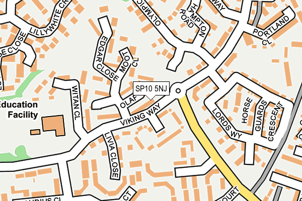 SP10 5NJ map - OS OpenMap – Local (Ordnance Survey)