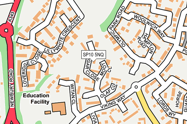 SP10 5NQ map - OS OpenMap – Local (Ordnance Survey)