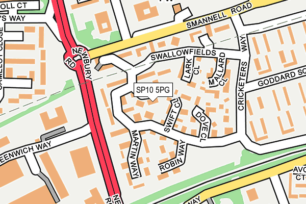 SP10 5PG map - OS OpenMap – Local (Ordnance Survey)