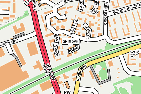 SP10 5PH map - OS OpenMap – Local (Ordnance Survey)
